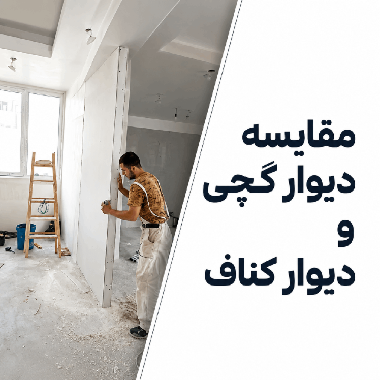 مقایسه دیوار کناف و دیوار گچی | کدام انتخاب بهتری برای ساختمان است؟